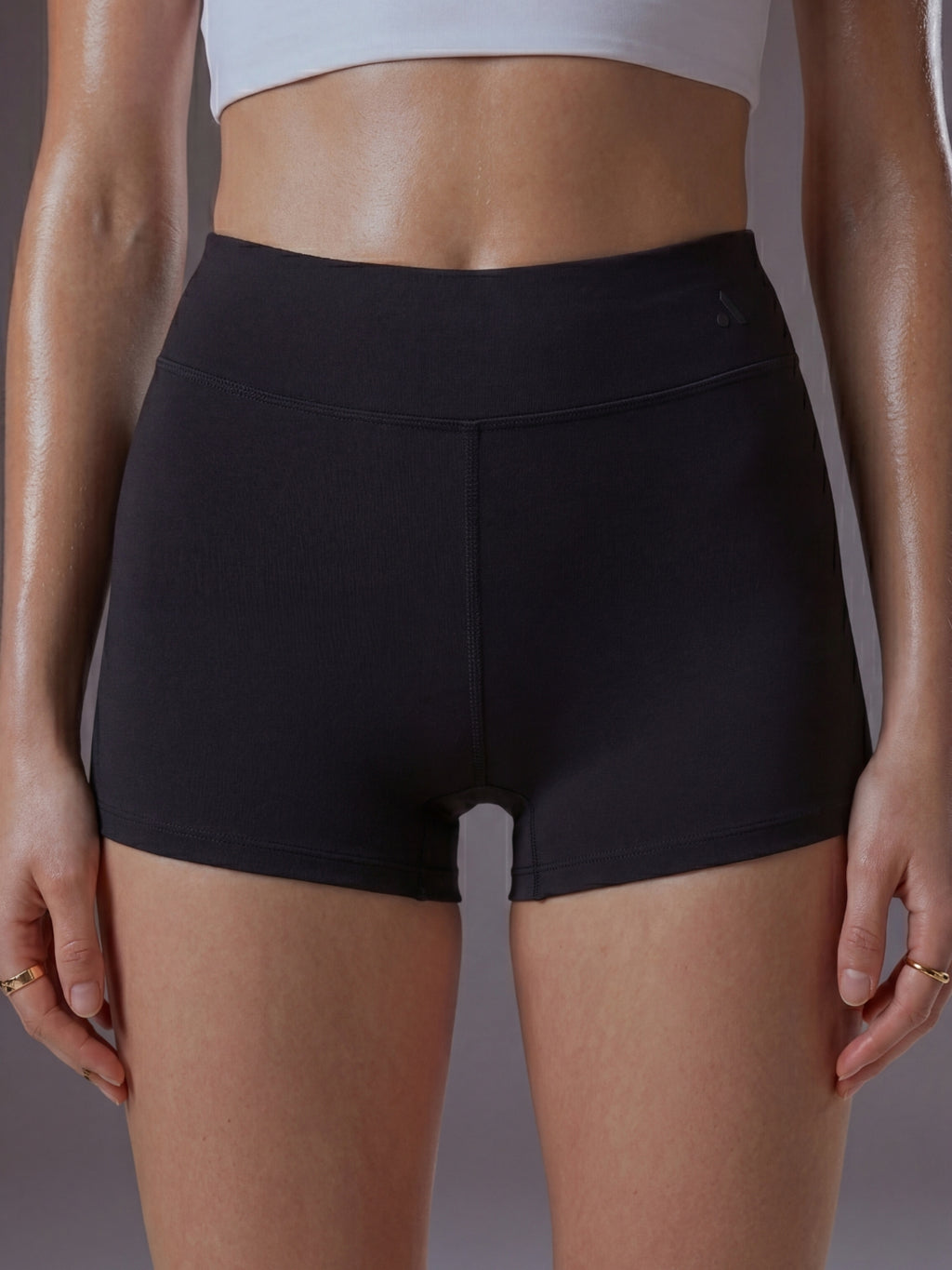 Black Sculpting Mini Shorts