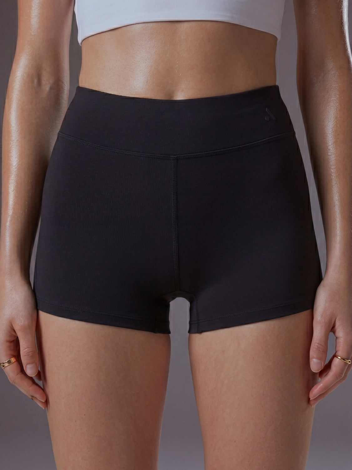 Black Sculpting Mini Shorts