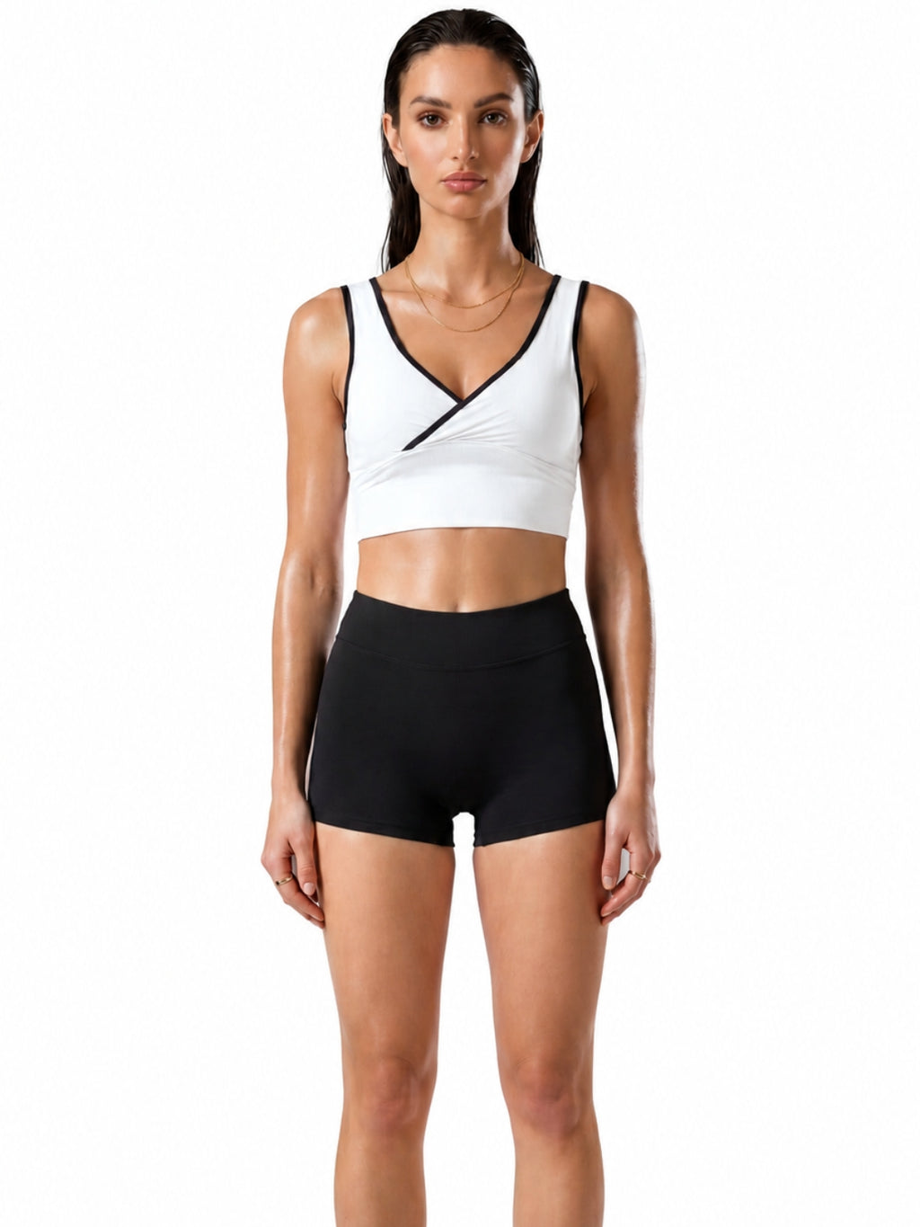 Black Sculpting Mini Shorts