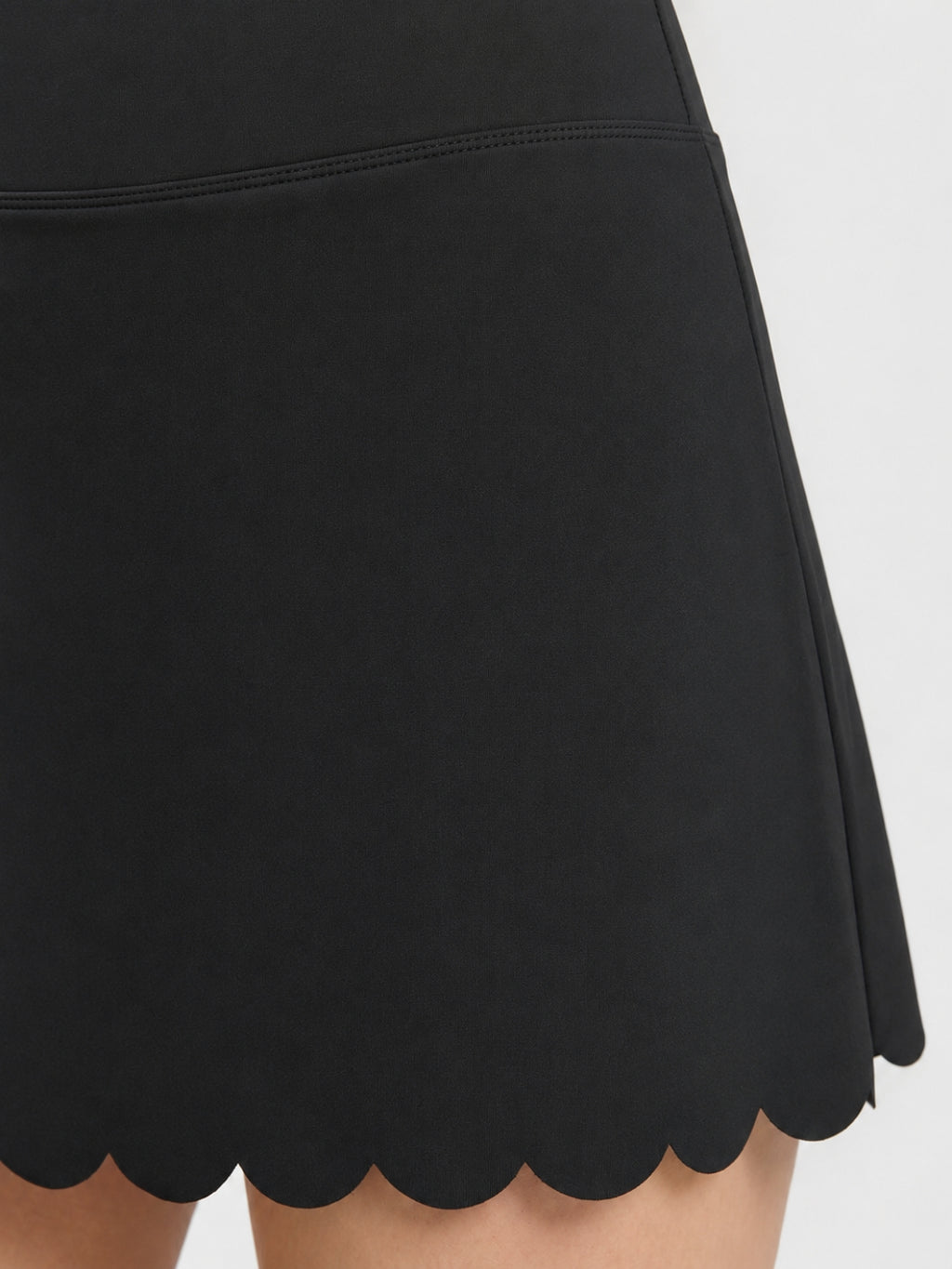 Smiley Black Tennis Skirt