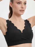 Waves Black Sports Bra