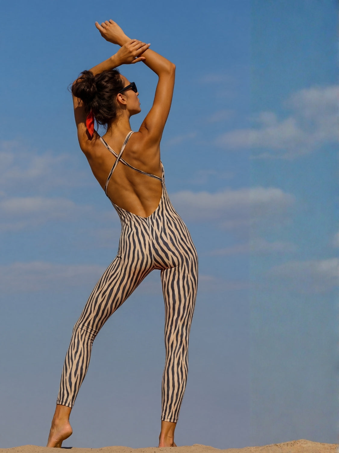 Zebra Open-Back Suit