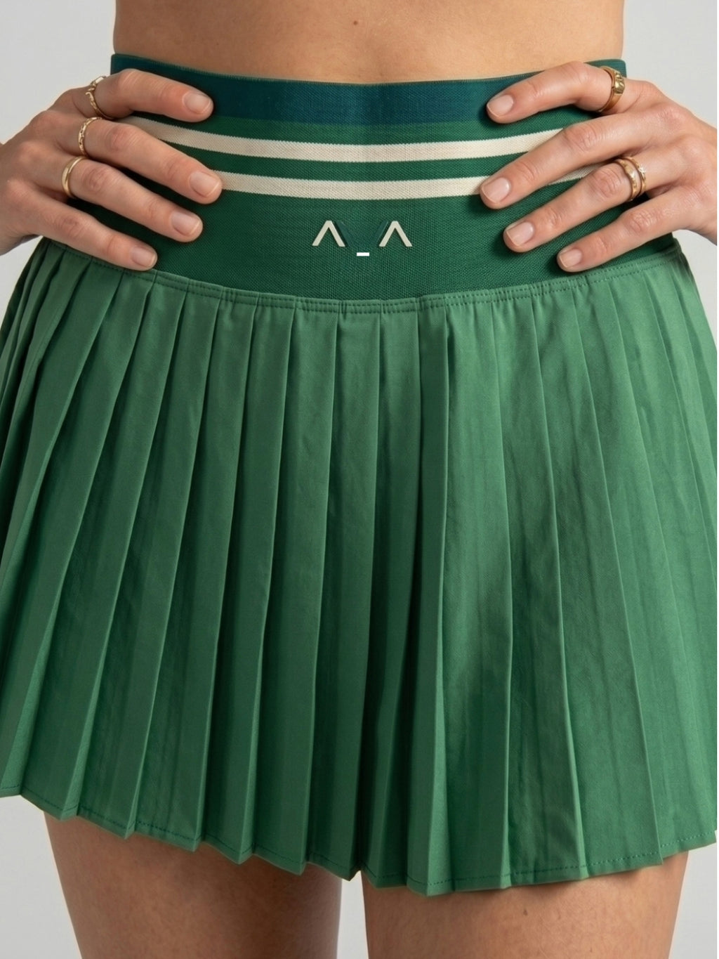 Forest Pleat Tennis Skirt