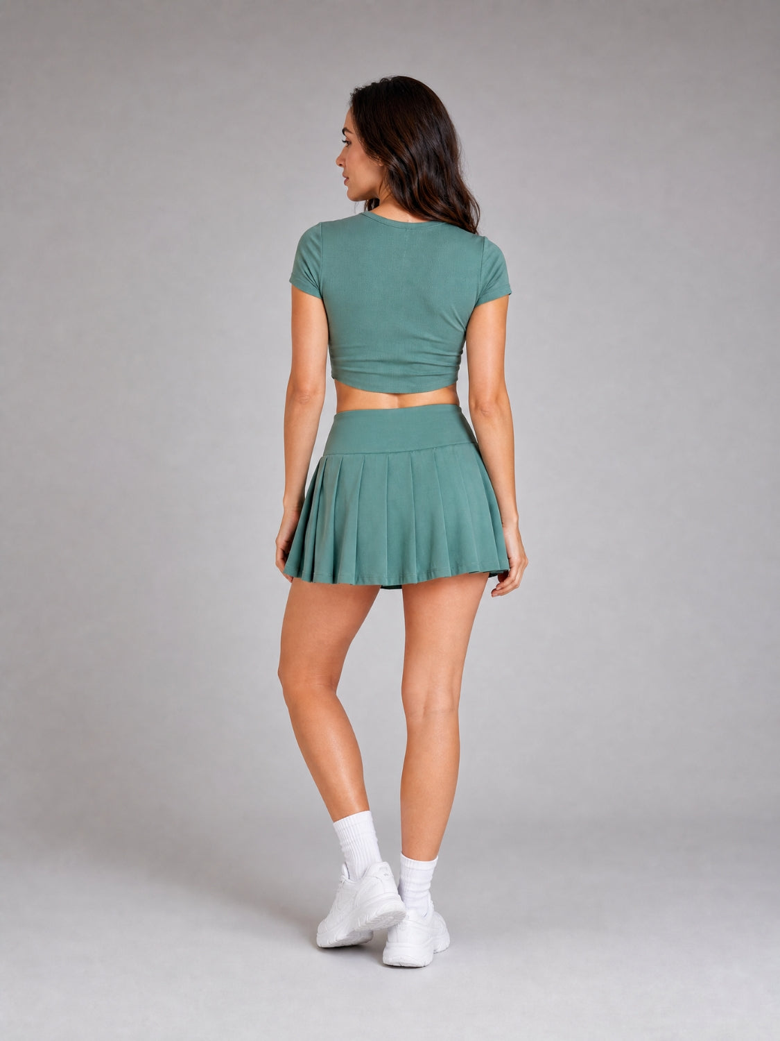 Sage Motion Pleated Tennis Skirt