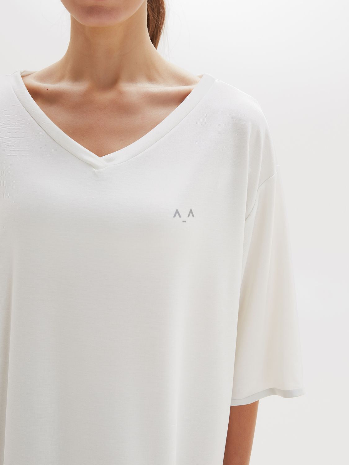 Cupro-Touch Oversized Tee