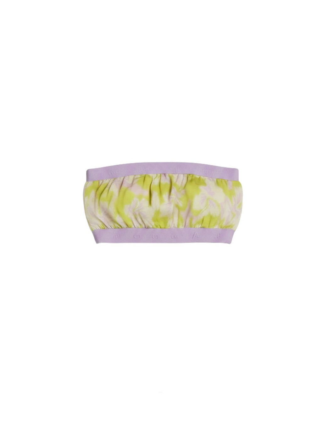 Strapless Elegance Yellow Crop Top