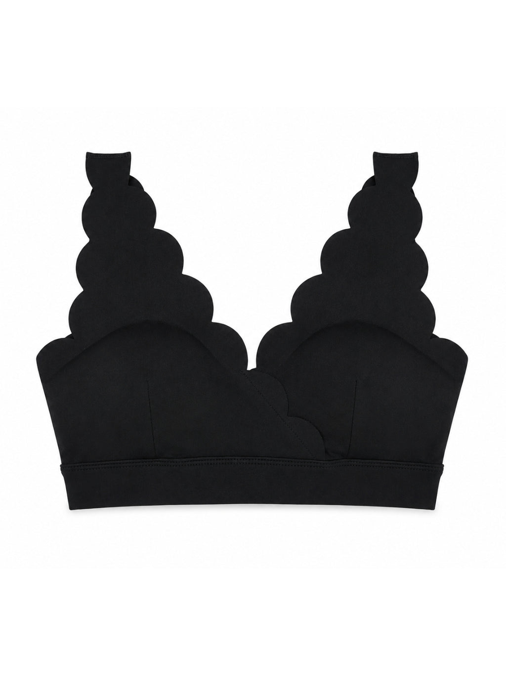 Waves Black Sports Bra