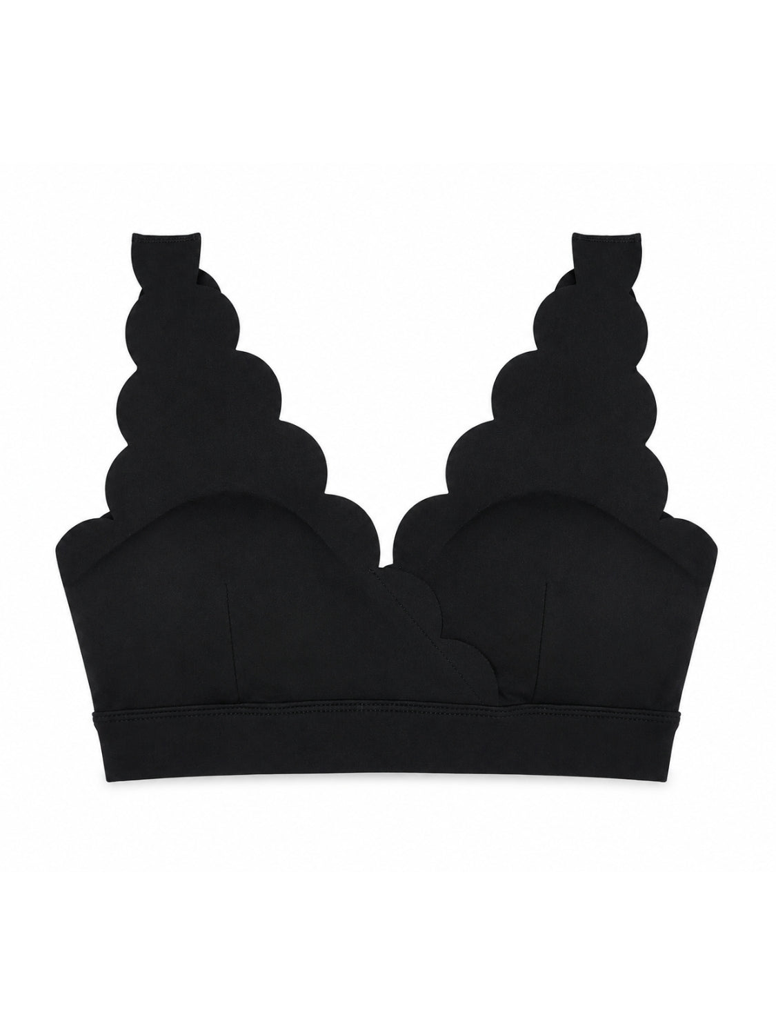 Waves Black Sports Bra