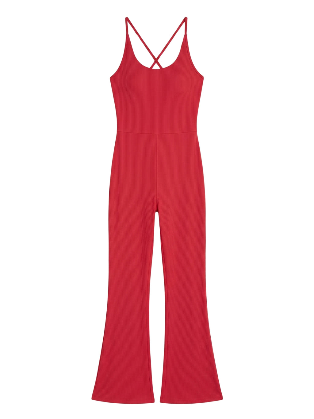 Crossback Sculpt Flare Jumpsuit
