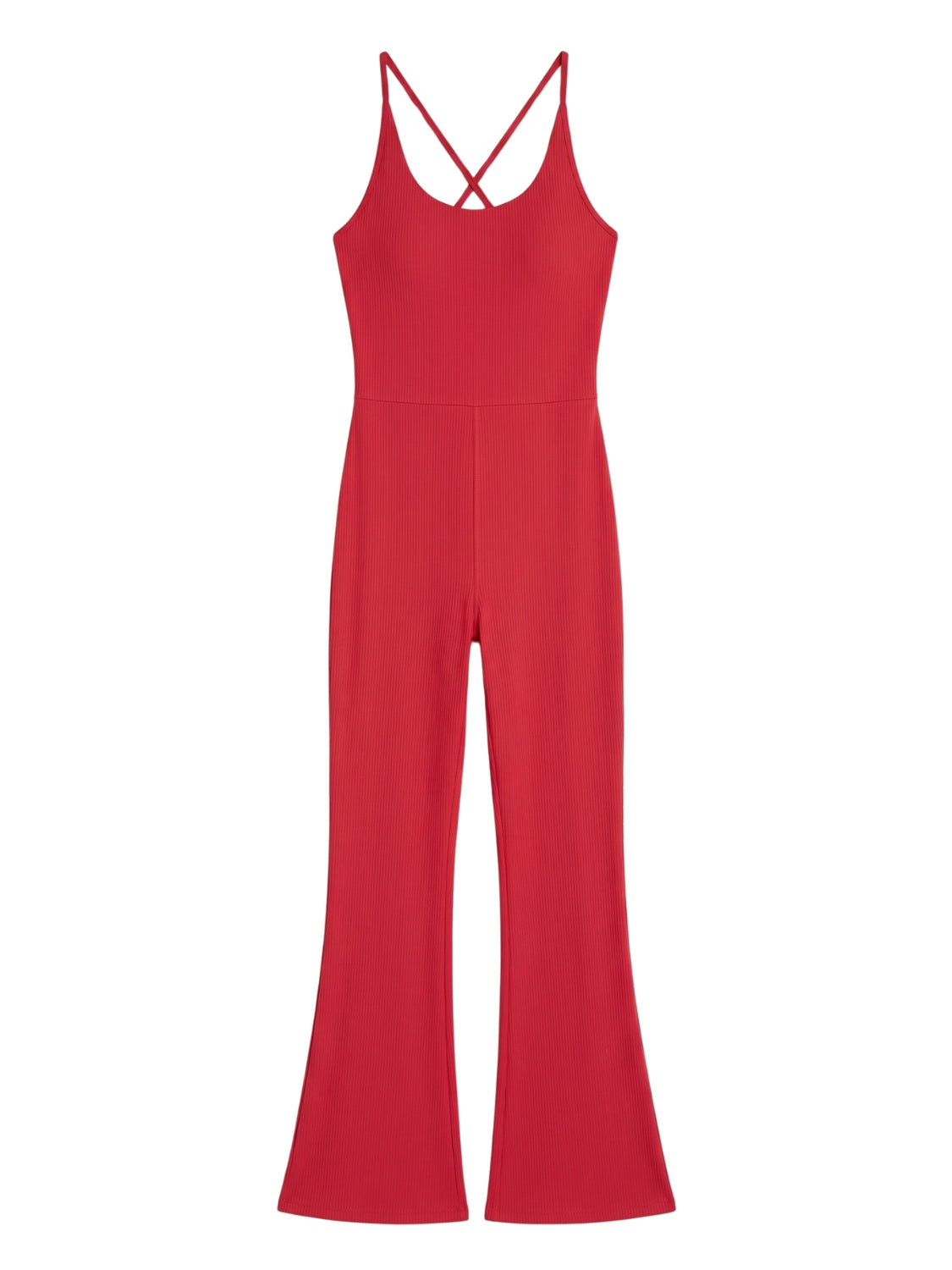 Crossback Sculpt Flare Jumpsuit