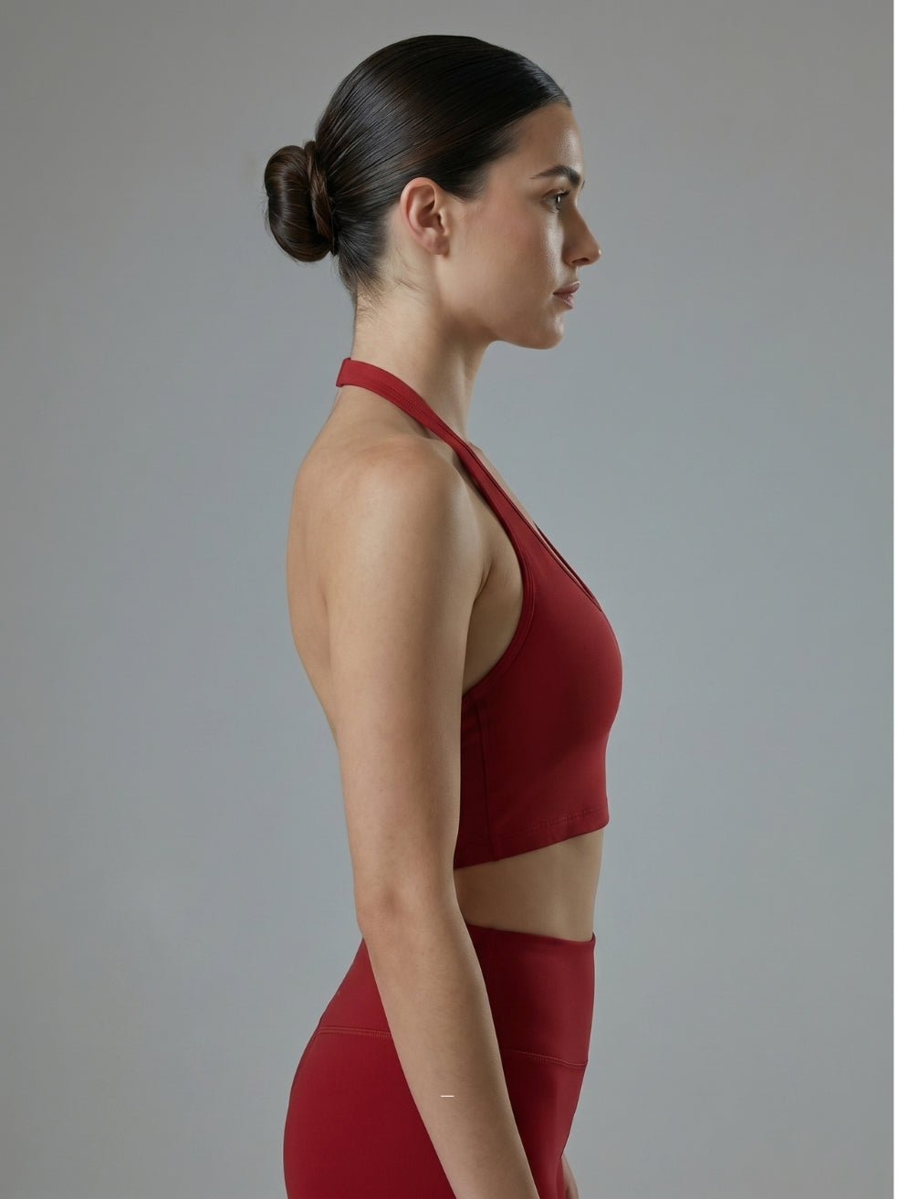 Scarlet Sculpt Halter Bra Top