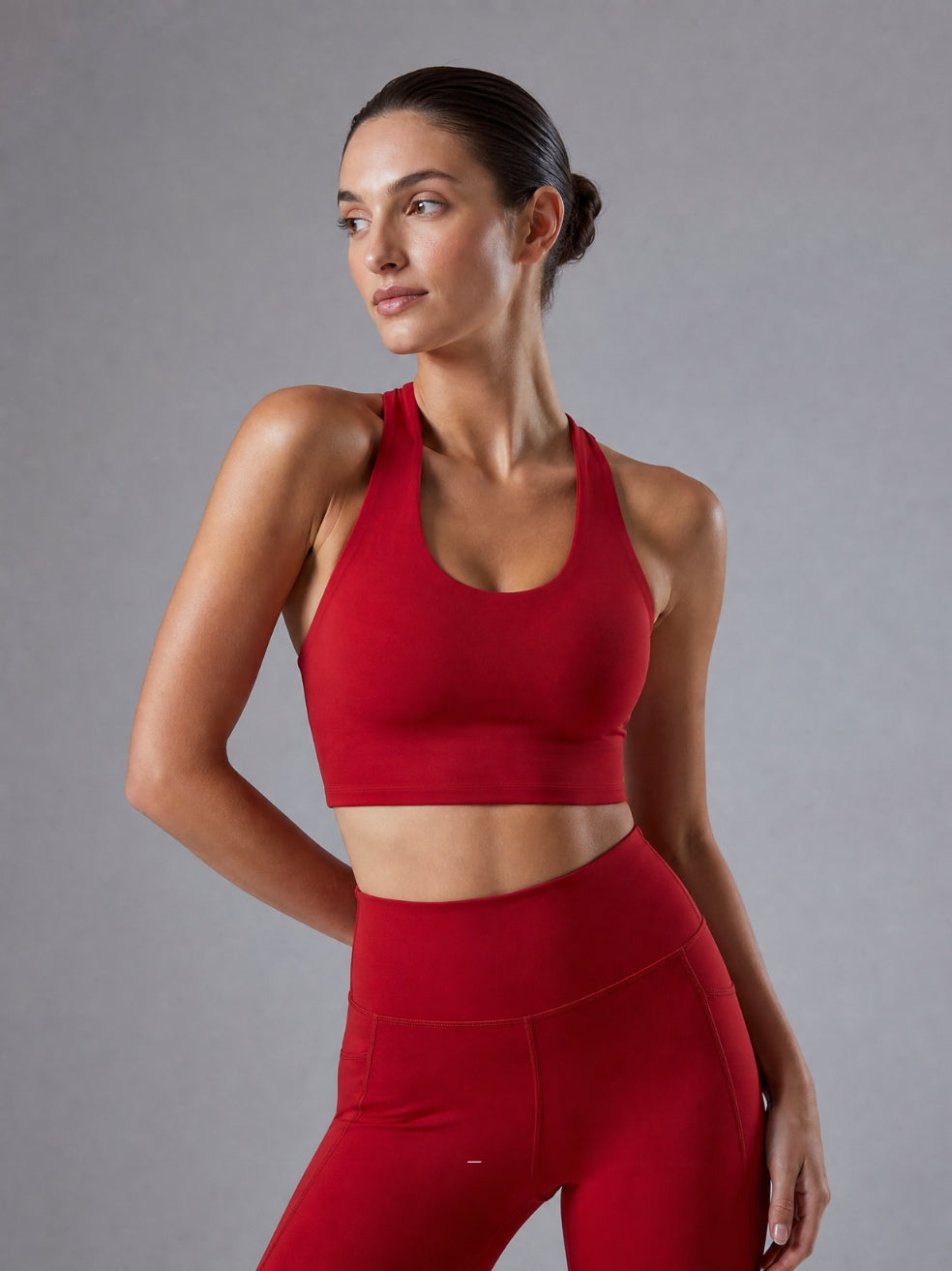 Scarlet Sculpt Halter Bra Top